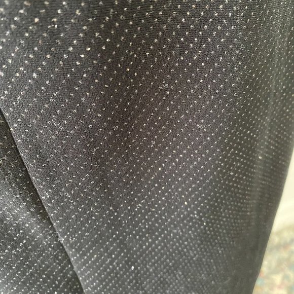 & OTHER STORIES Long Sleeve Velvet Midi Black Dress Bodycon Gold Sparkles Sz. 2 - Picture 14 of 16